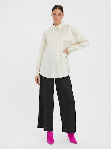 VERO MODA Wide leg Broek in Zwart