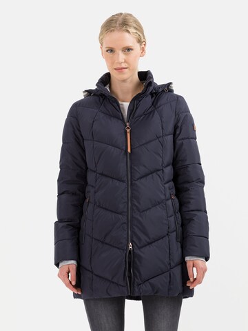 CAMEL ACTIVE Wintermantel in Blauw: voorkant