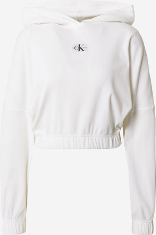 Calvin Klein Jeans Sweatshirt in White: front