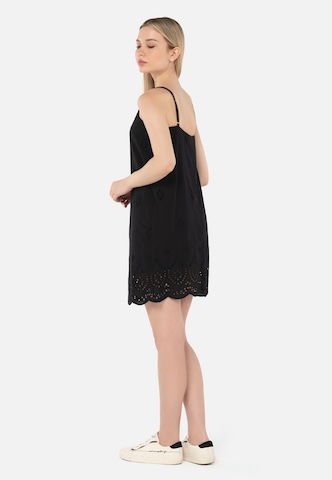 FRESHLIONS Sommerkleid 'Ella' in Schwarz