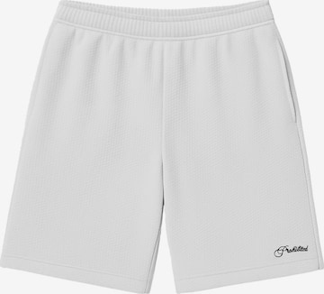 Prohibited Pants in White: front