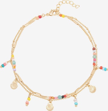 Cala Rose Fußschmuck 'BEACH' in Gold: Vorderseite