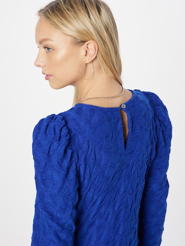 Robe 'Dalia' co'couture en bleu