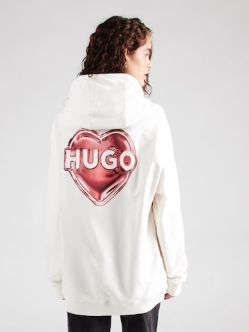 HUGO Sweatshirt 'Dejandra' in White: front