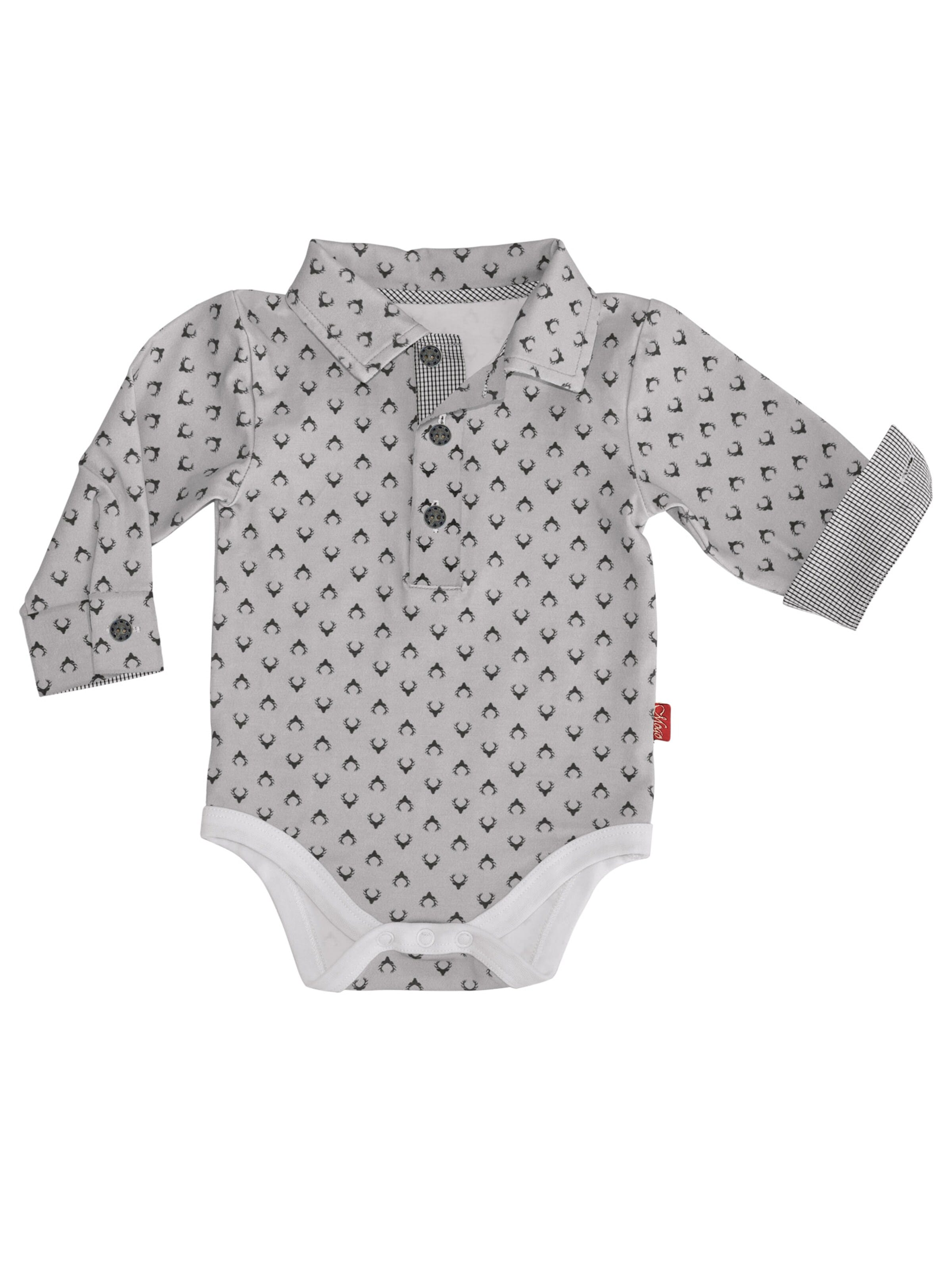 Mogo Romper/Bodysuit 'Castor' in Grey: front