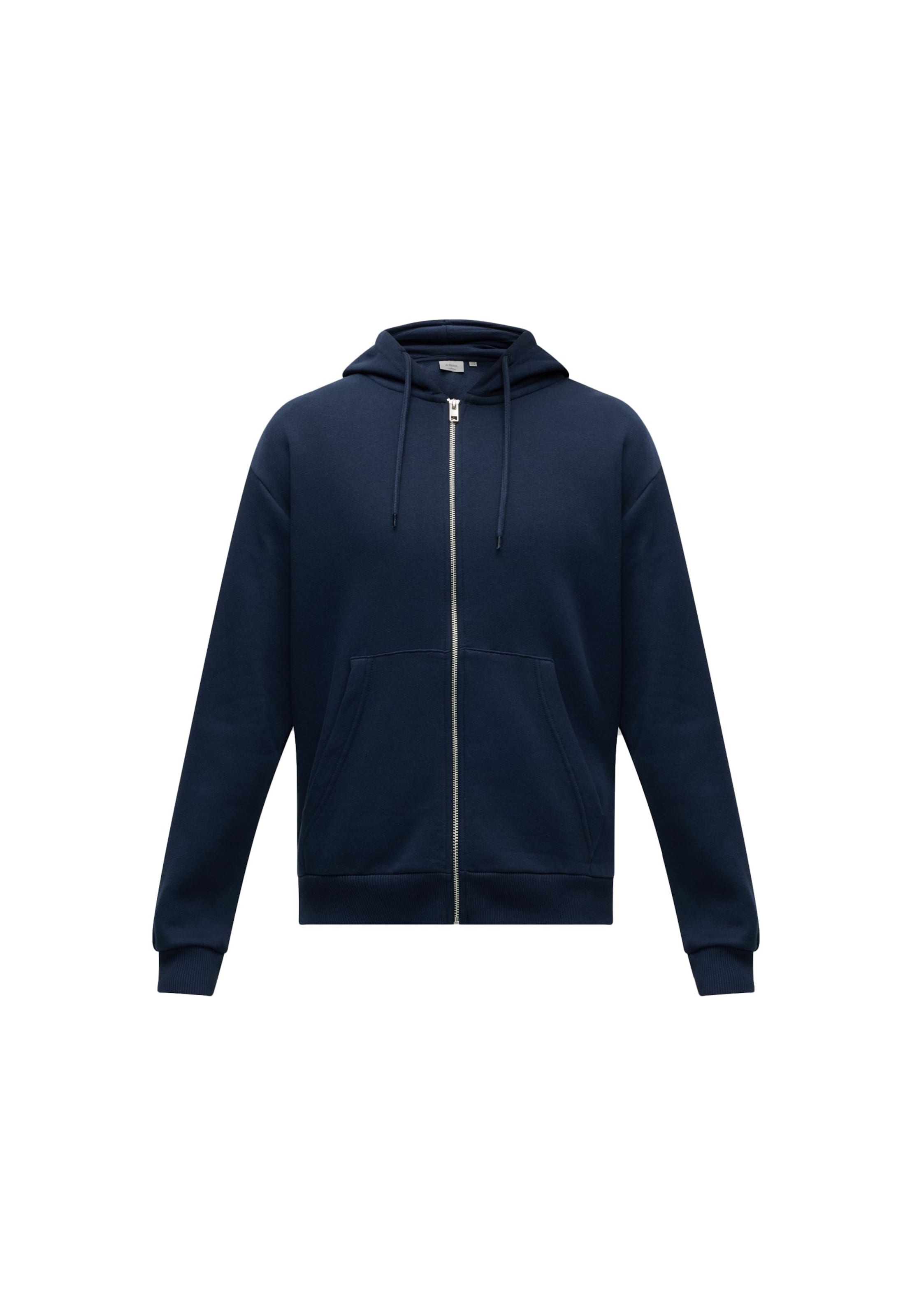 JJ Rebel - Sudadera con cremallera 'JREBCREST' en azul: frente