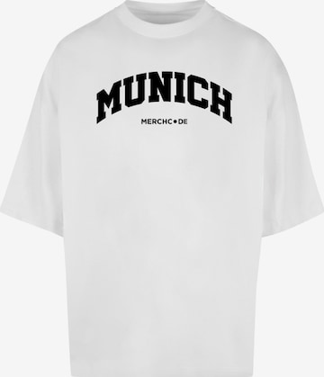 Merchcode Shirt 'Munich Wording' in Weiß: predná strana