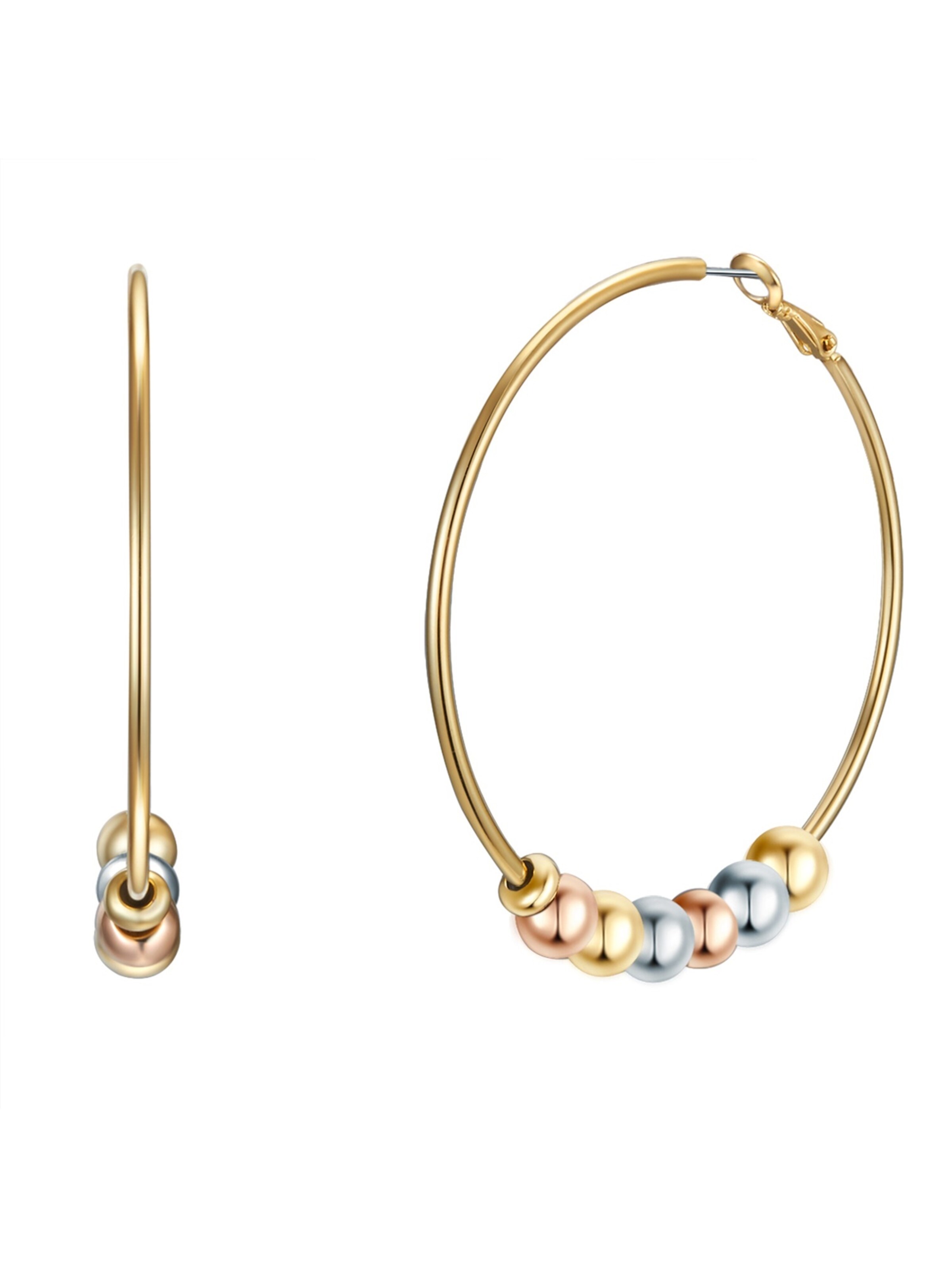 Lulu & Jane Earrings in Gold: front