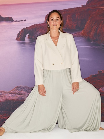 Wide leg Pantaloni 'Samantha' de la Guido Maria Kretschmer Curvy pe verde