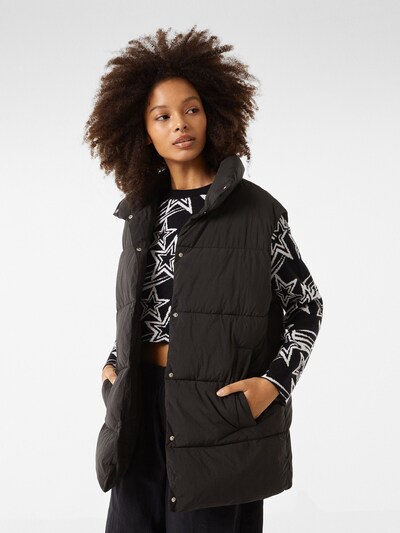 Bershka Vesta (Černá) | ABOUT YOU