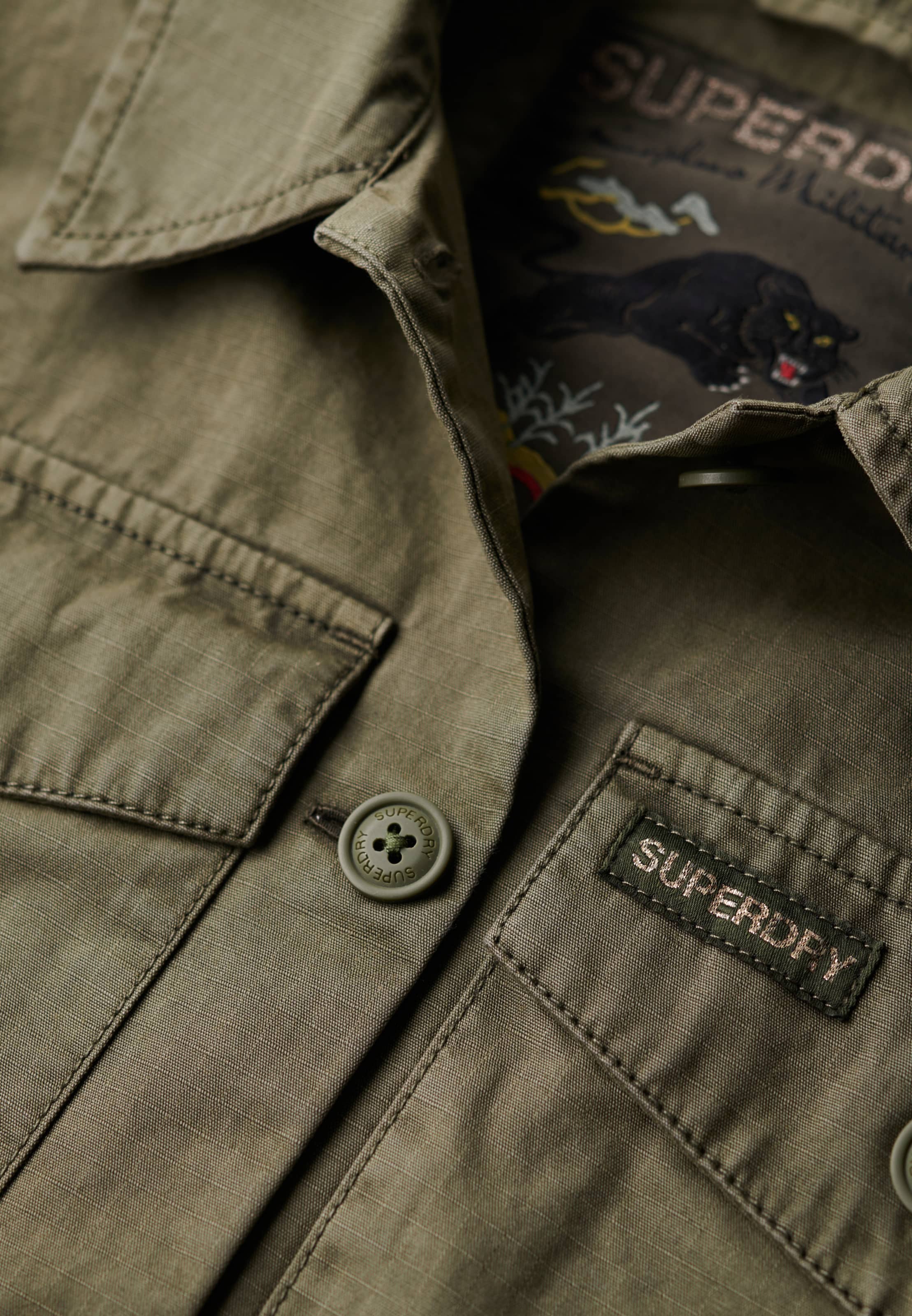 Superdry Tussenjas in Groen