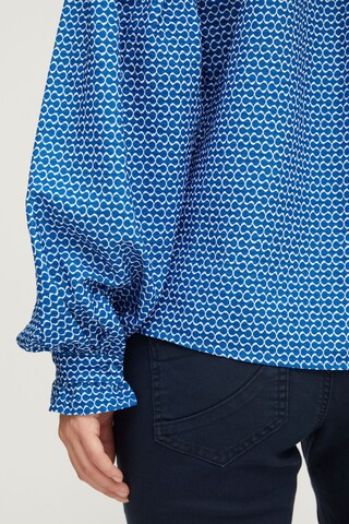 PULZ Jeans Blouse 'Savino' in Blue