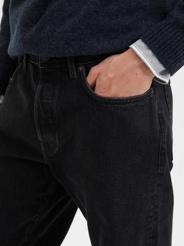 SELECTED HOMME جينز واسع جينز بلون أسود