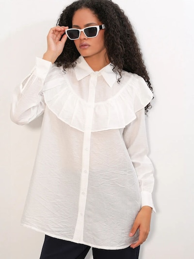 Bigdart Blouse in M in de kleur Wit, Productweergave