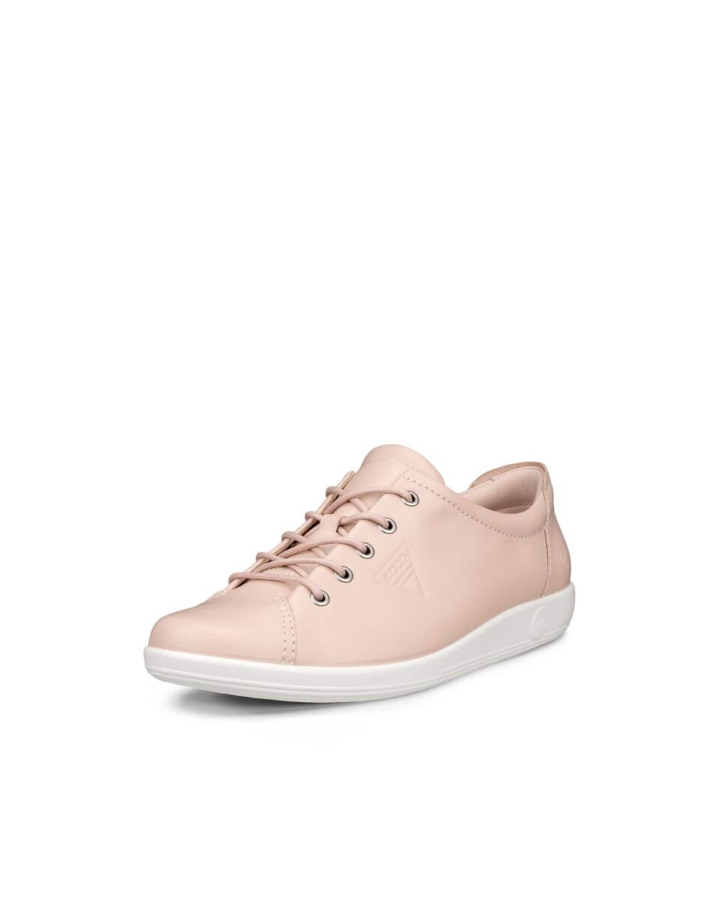 ECCO Lace-Up Shoes 'Soft 2.0' in Pink: front