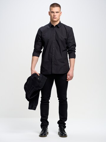 Slimfit Jeans 'Jeffray' di BIG STAR in nero