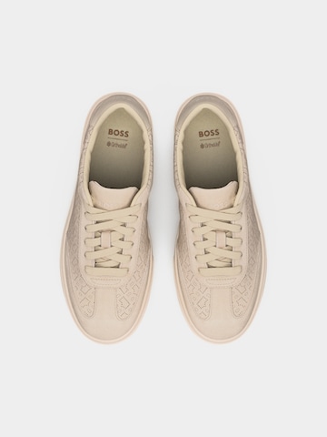 BOSS Rövid szárú sportcipők 'Kieran' - fehér