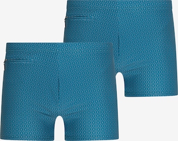 SCHIESSER Board Shorts ' Classic Swim ' in Blue: front