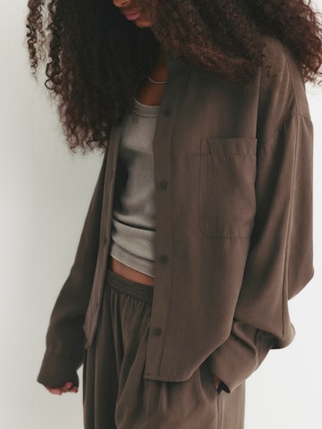 Chemisier Pull&Bear en marron