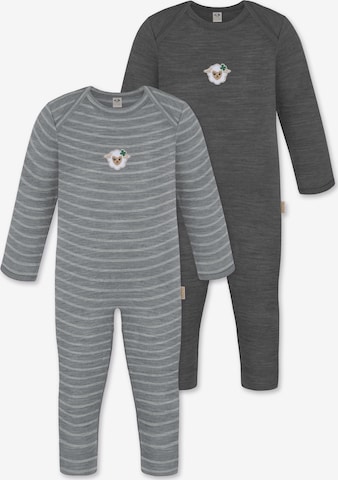 normani Strampler 'Waverly' in Grau: Vorderseite