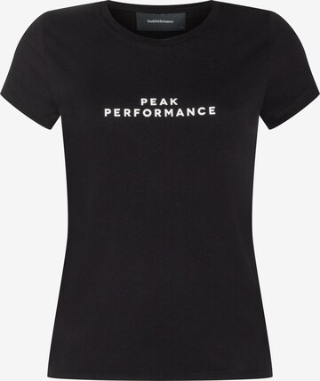 PEAK PERFORMANCE T-Shirt in Schwarz: predná strana