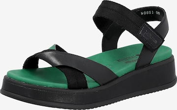 Rieker EVOLUTION Strap Sandals in Black: front