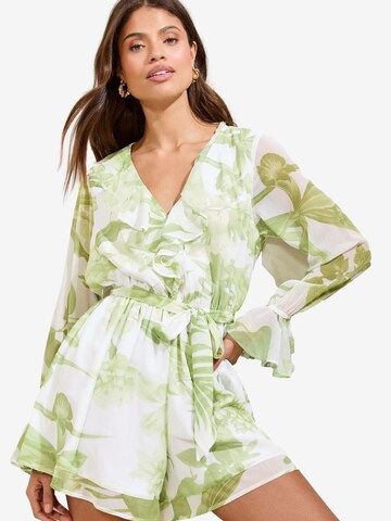 Lipsy Jumpsuit in Green: front