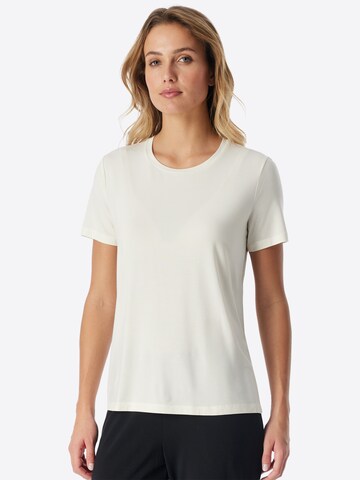 Chemise de nuit ' Mix & Relax ' SCHIESSER en blanc : devant