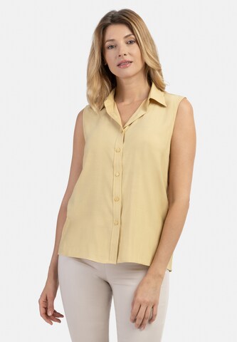 Camicia da donna di usha WHITE LABEL in giallo: frontale