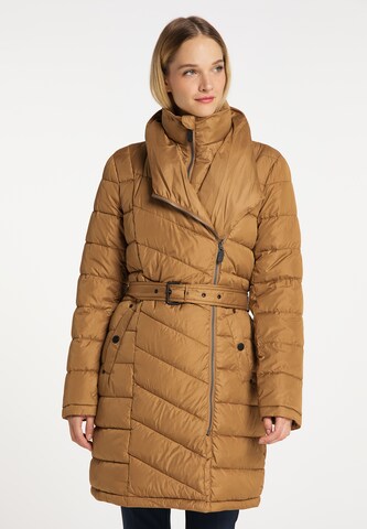 DreiMaster Klassik Winter Coat in Brown: front