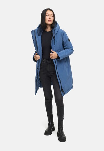 NAVAHOO Winter coat 'Hageltanz 14' in Blue: front