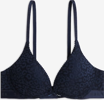 Tommy Hilfiger Underwear Koszulkowy Biustonosz w kolorze niebieski: przód