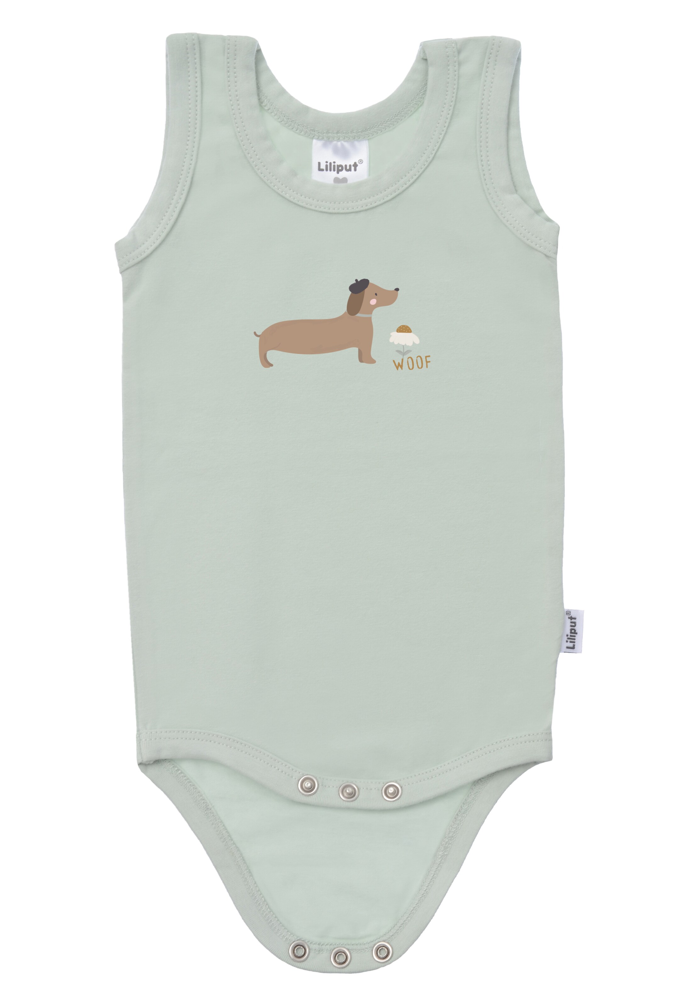 LILIPUT Romper/Bodysuit 'Dackel' in Green