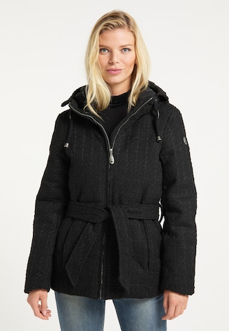 DreiMaster Vintage Winter Jacket in Black: front