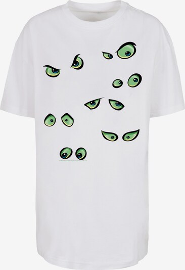 F4NT4STIC T-shirt oversize 'Scary Eyes' en vert / noir / blanc, Vue avec produit