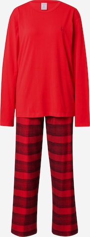 Calvin Klein Underwear Pizsama - piros: elől