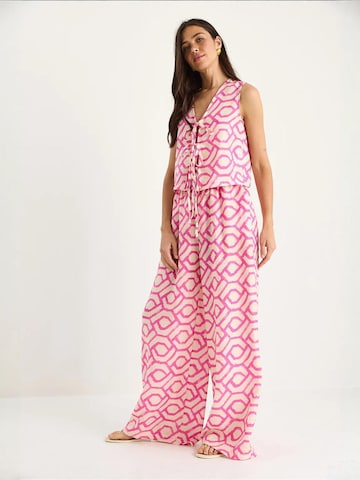 Bianco Lucci - Calças de fato em rosa