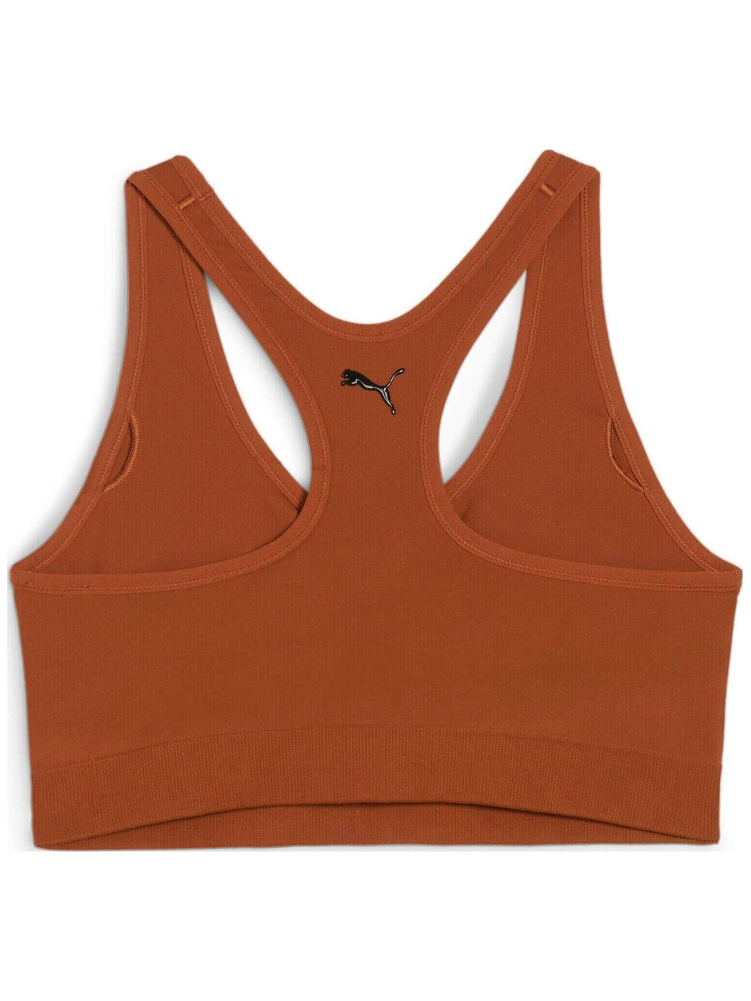 Top sportivo 'Puma 4keeps Shapeluxe Seamless Bra Teak' di PUMA in marrone