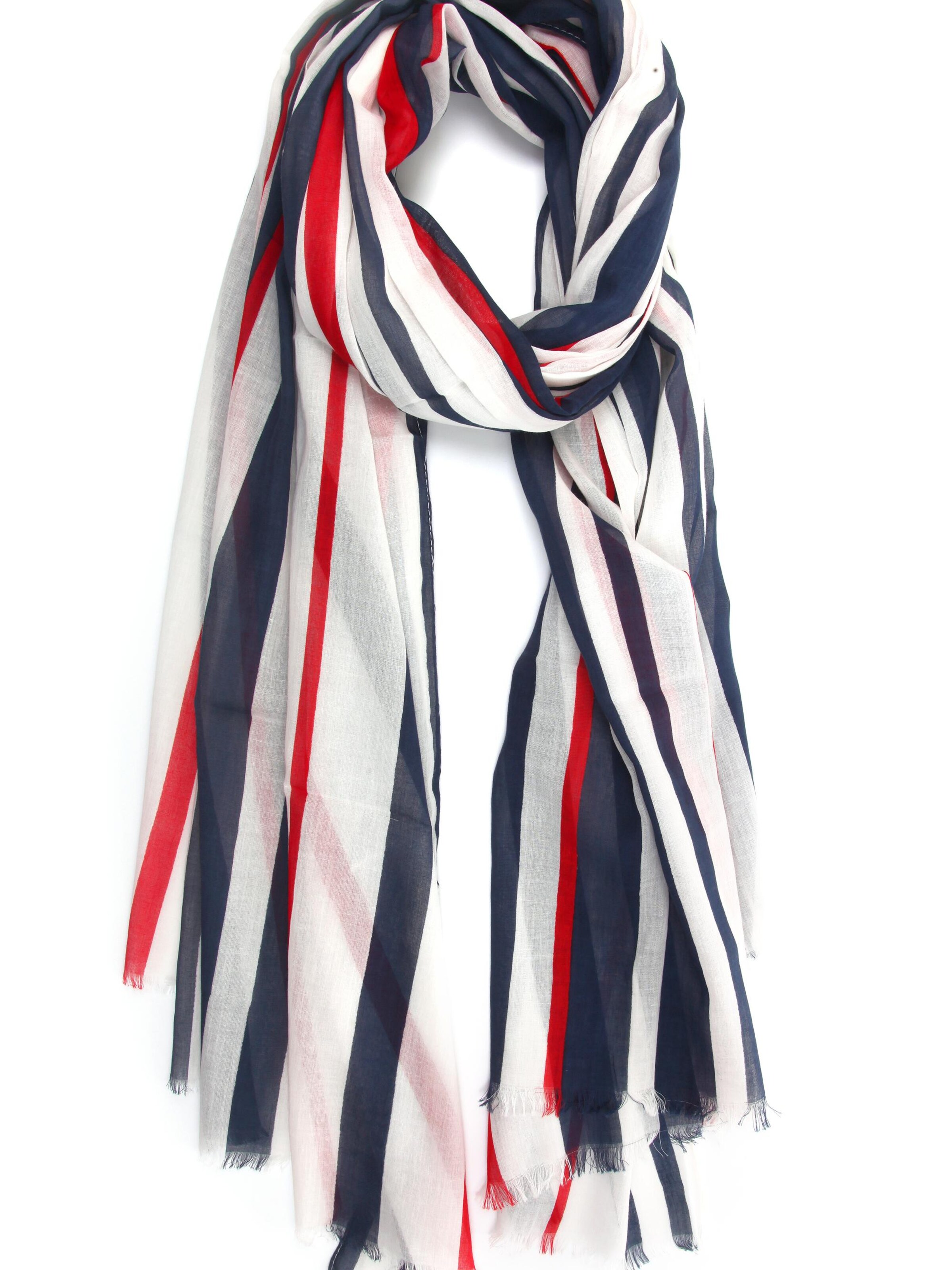 COLLEZIONE ALESSANDRO Scarf 'Cannes' in White: front