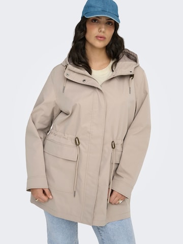 Veste mi-saison 'CARLouise' ONLY Carmakoma en beige : devant