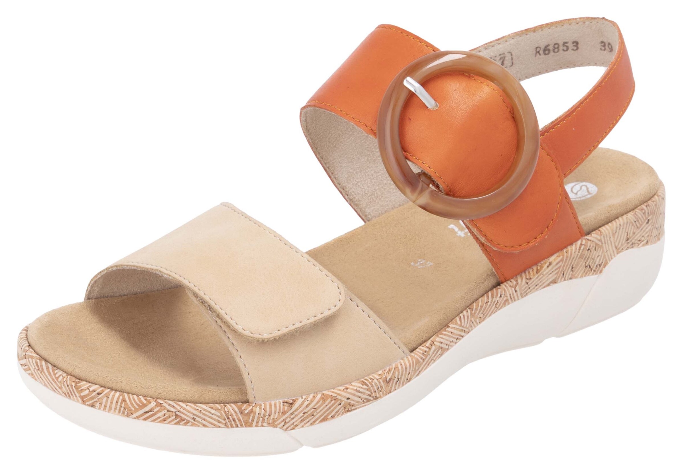 REMONTE Sandals in Orange: front