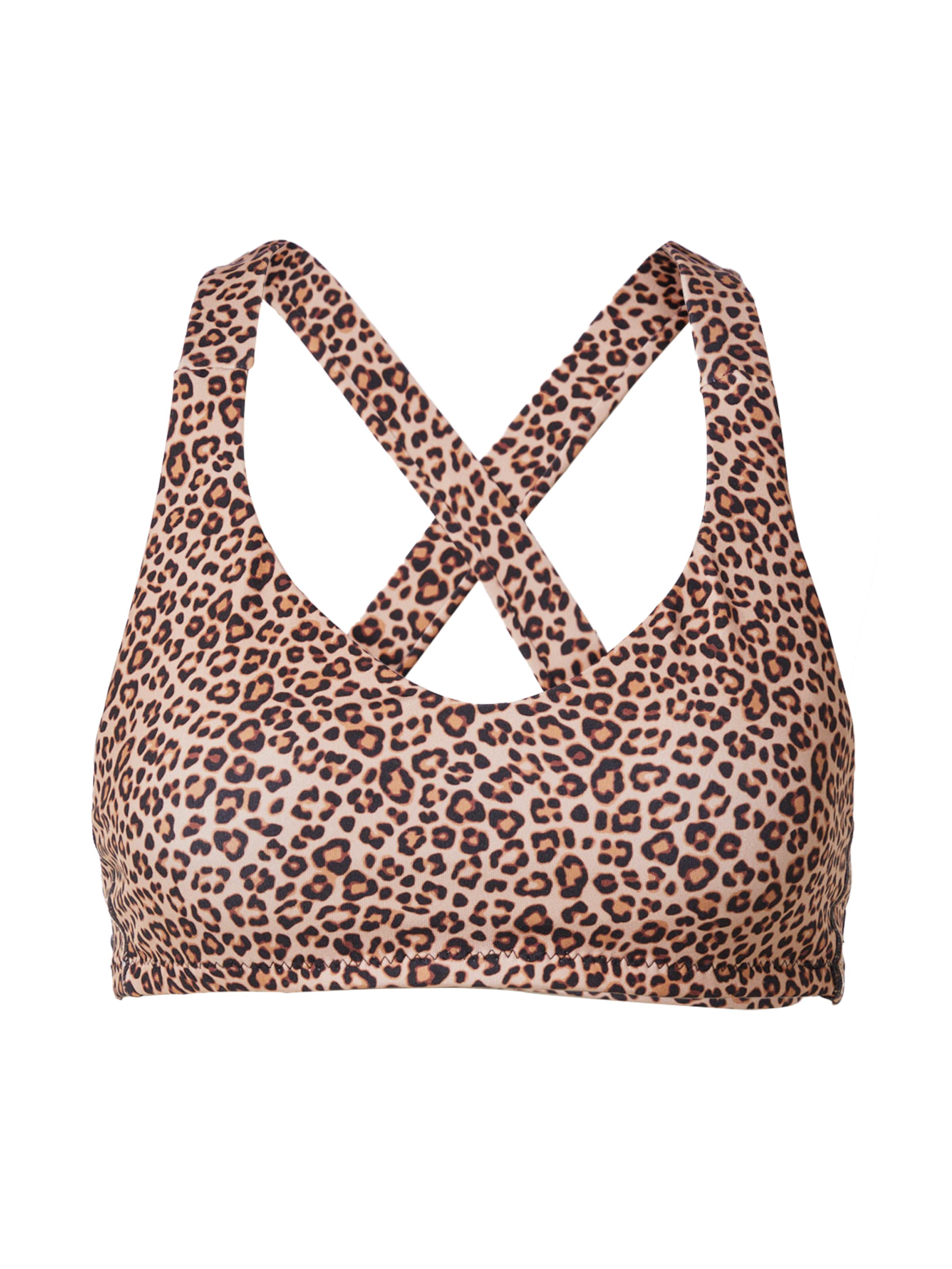 Hurley Bustier Sport bikini felső 'MAX' - barna: elől