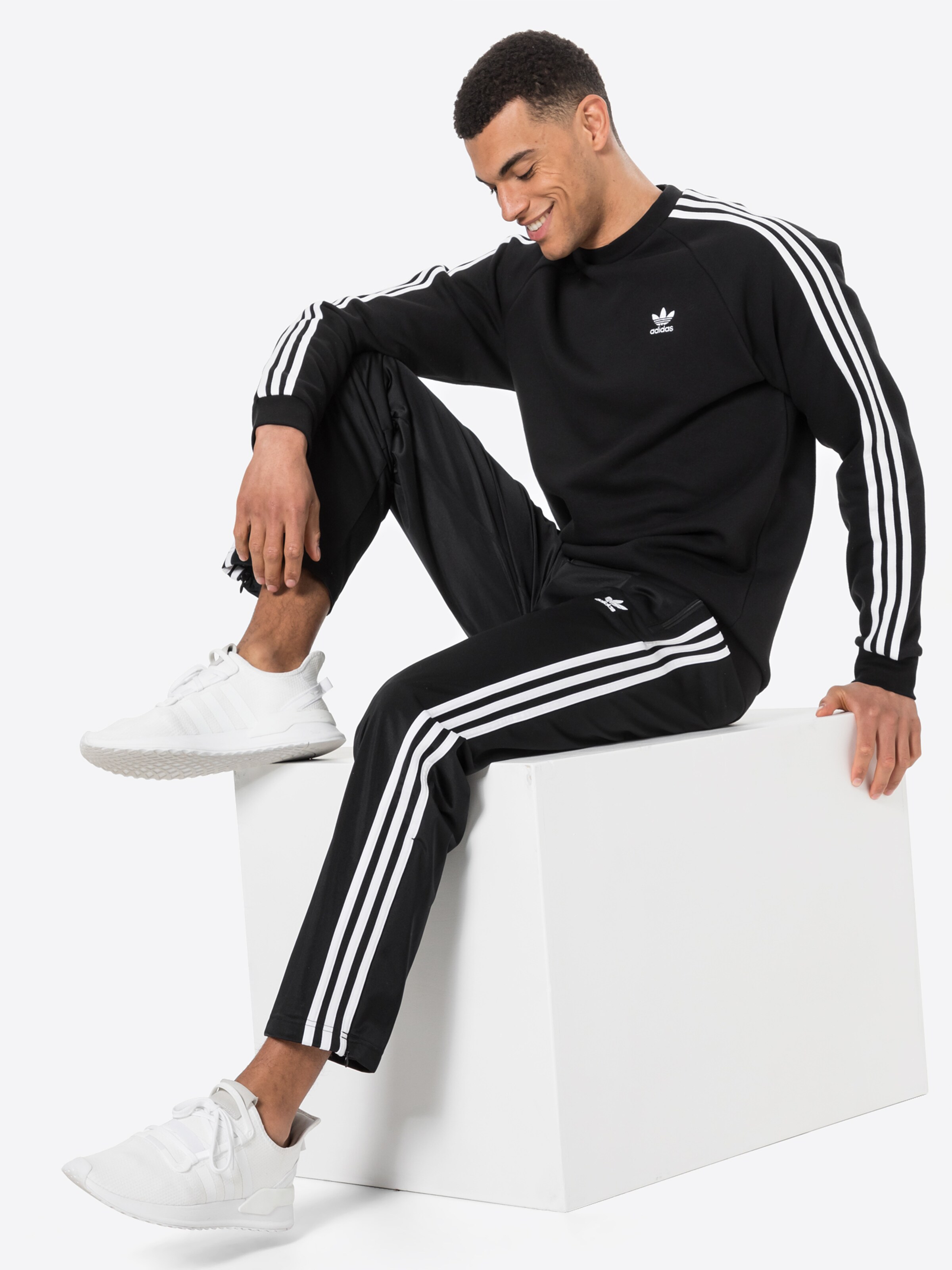 Adidas originals fitted sweatshirt sale