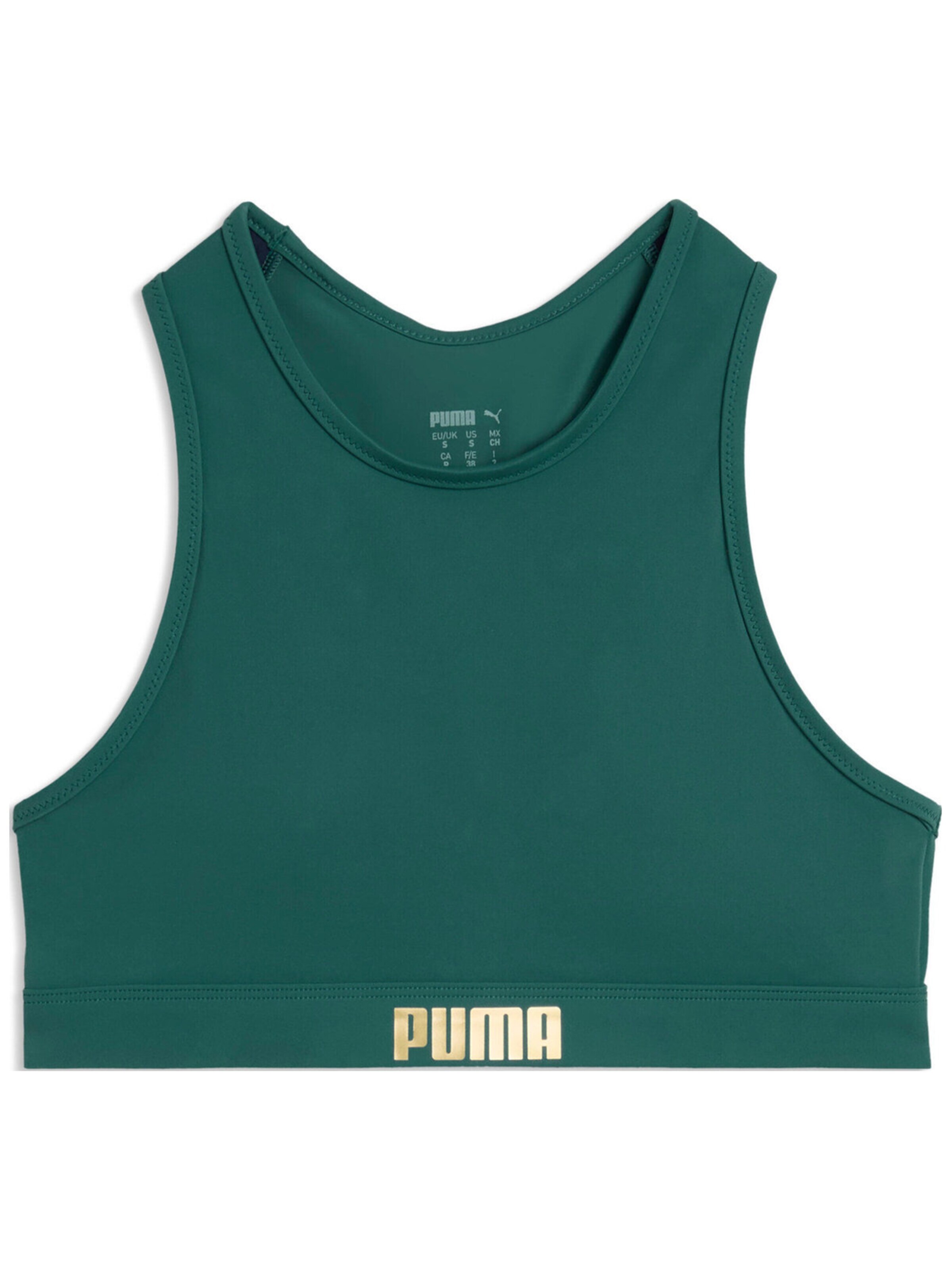 PUMA Sports top 'Puma Swim Women Racerback Swim Top 1p' in M in Green, Item view