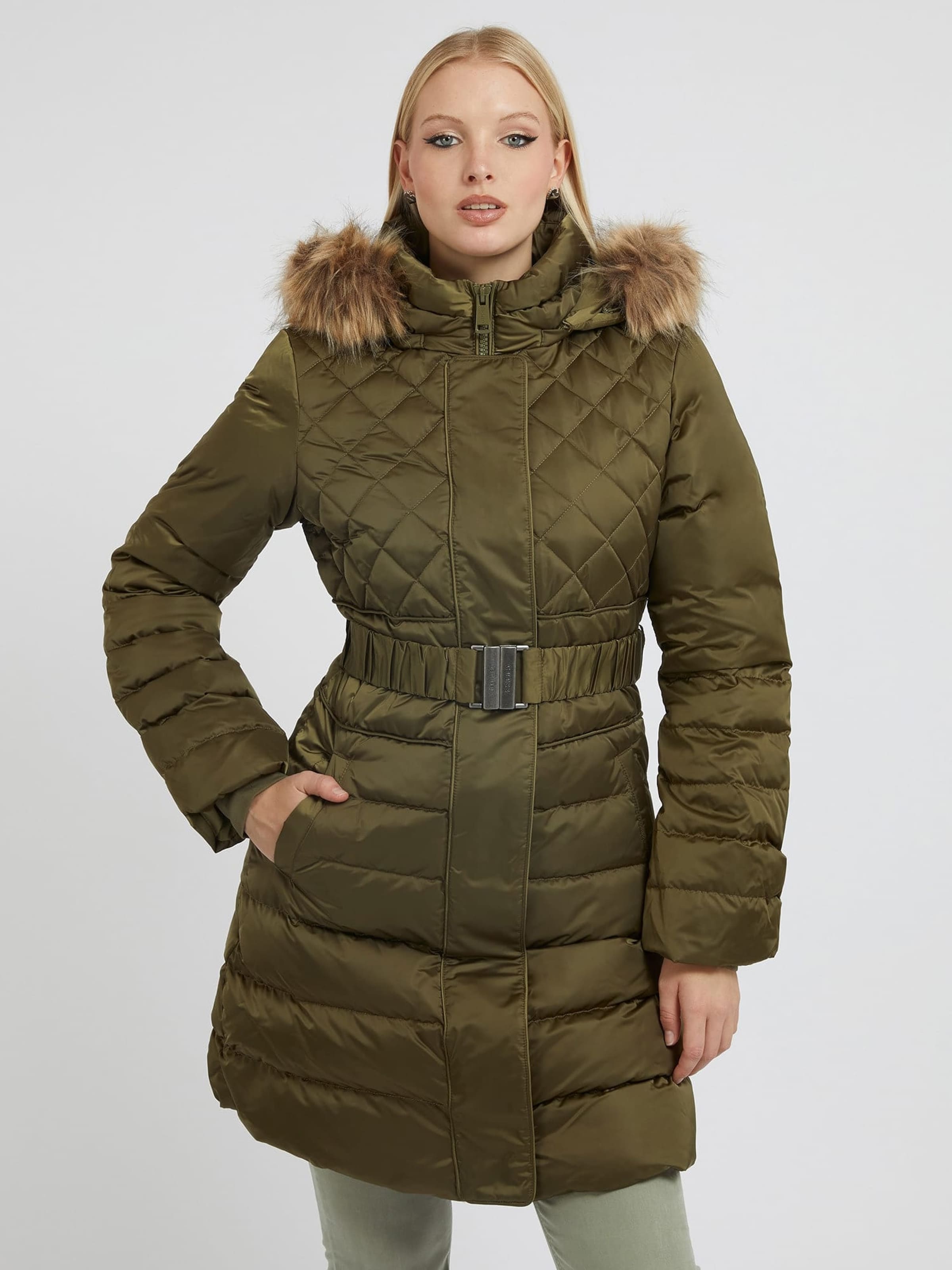 Guess sale green coat