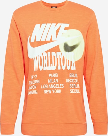 Nike Sportswear Sweatshirt in Oranje: voorkant