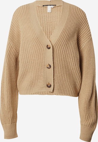 Cardigan QS en marron : devant