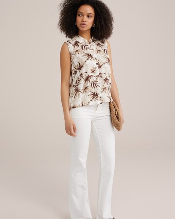 Chemisier WE Fashion en beige