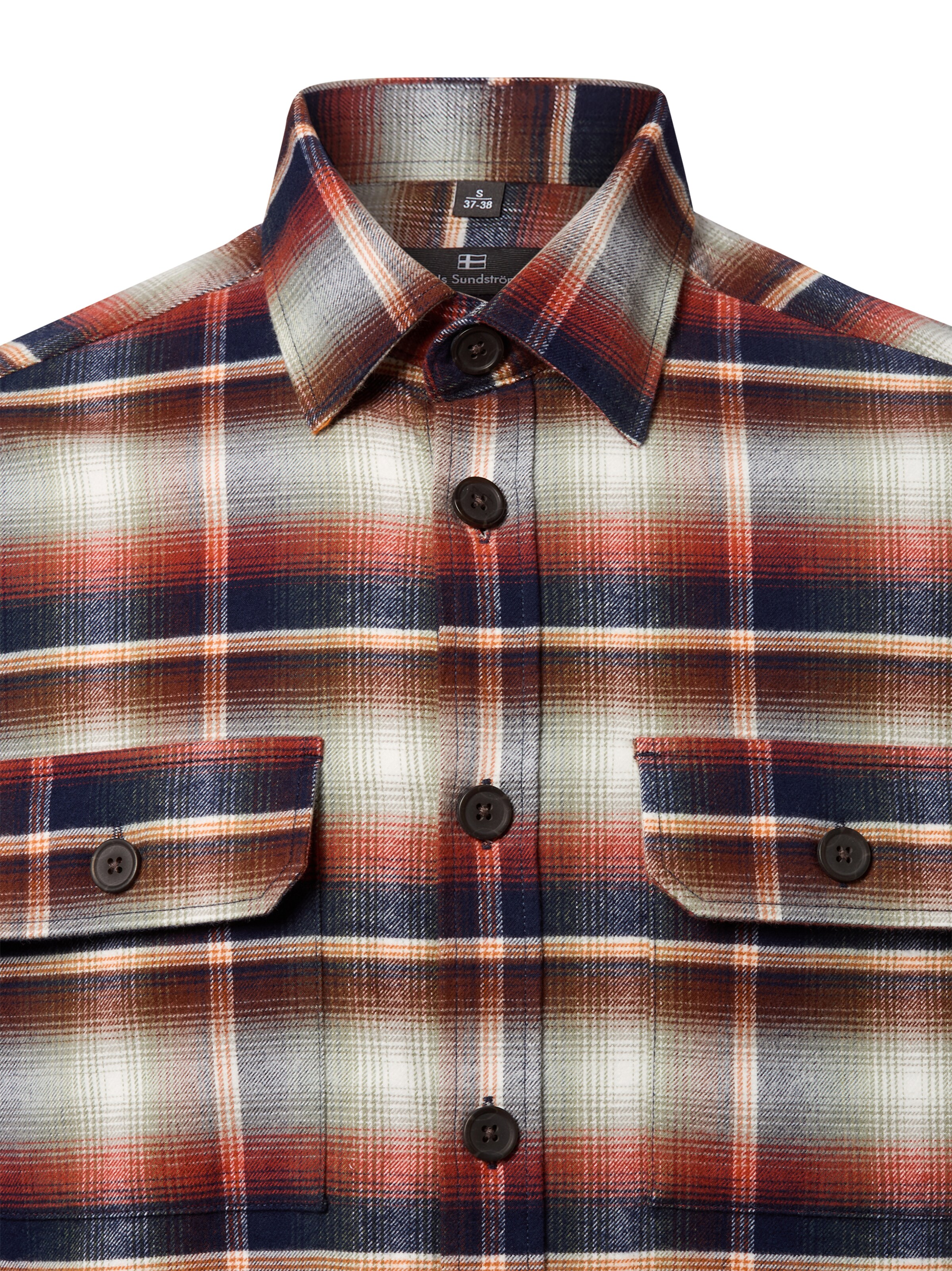 Nils Sundström Regular Fit Hemd in Blau