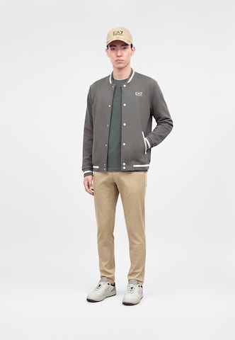 EA7 Emporio Armani Sweatjacka i grå: framsida